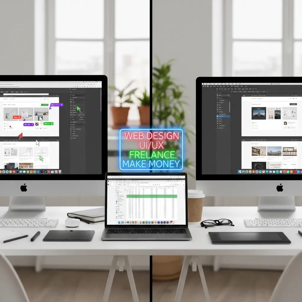 A side-by-side screenshot comparison showing the Figma interface on a browser versus the Sketch interface on macOS, highlighting the live collaboration cursors in Figma.